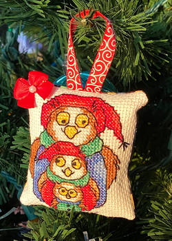 Three Little Owls Ornament