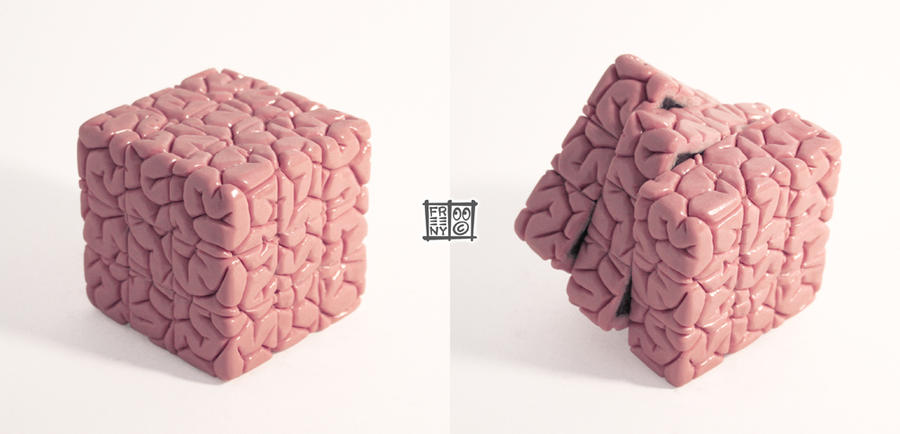 Rubiks Cube Brain Sculpt