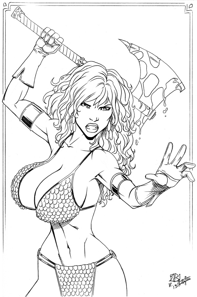 Red Sonja Con Sketch