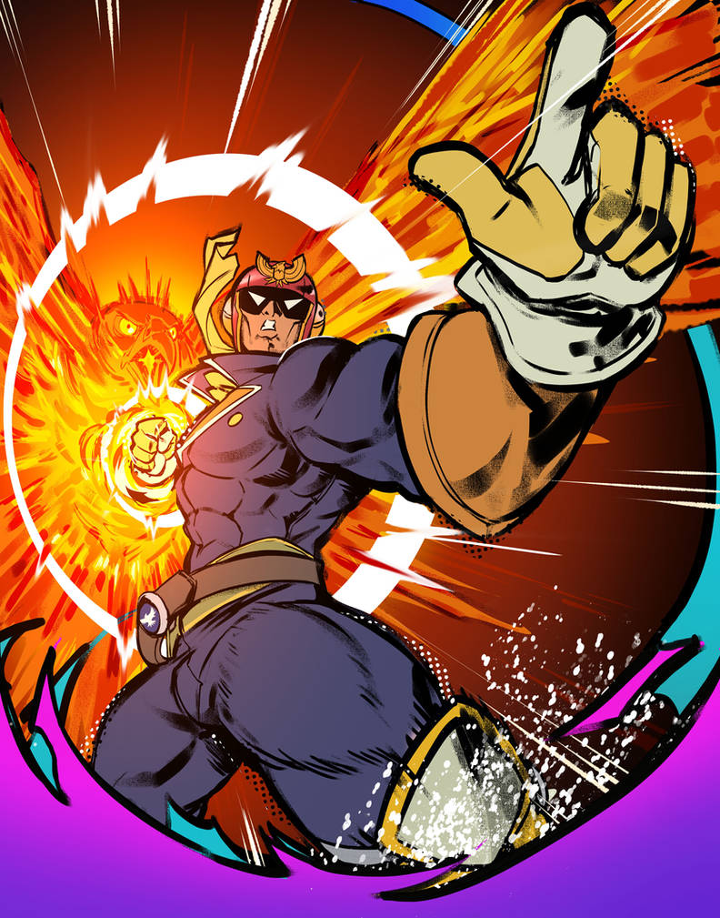 Captain Falcon - FALCON PUNCH by XamuArt on DeviantArt