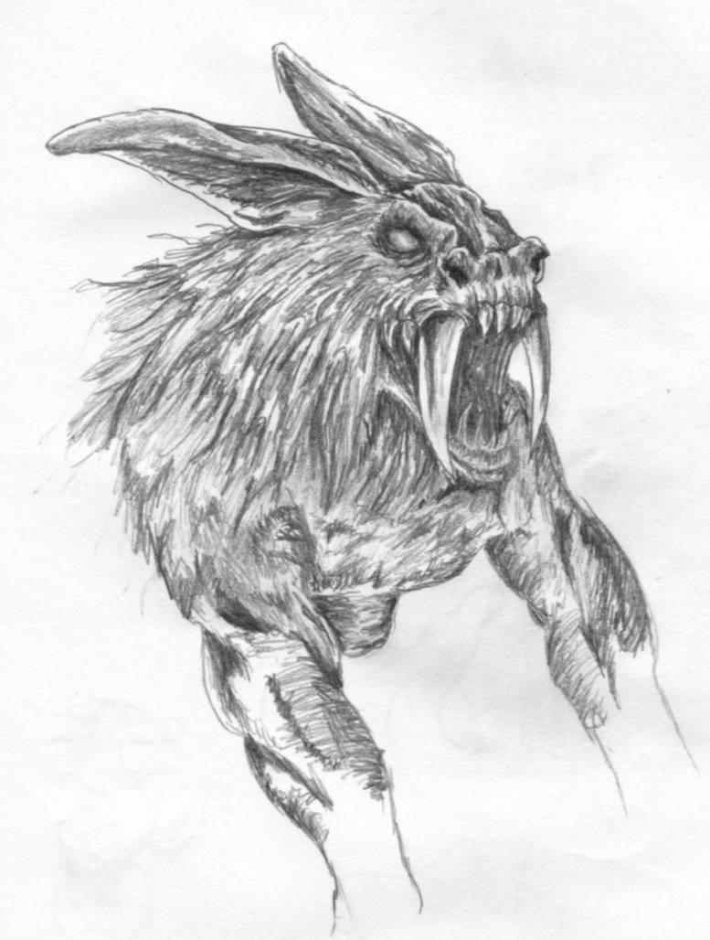 Grawr...mutant rabbit? by silverdragon617 on DeviantArt