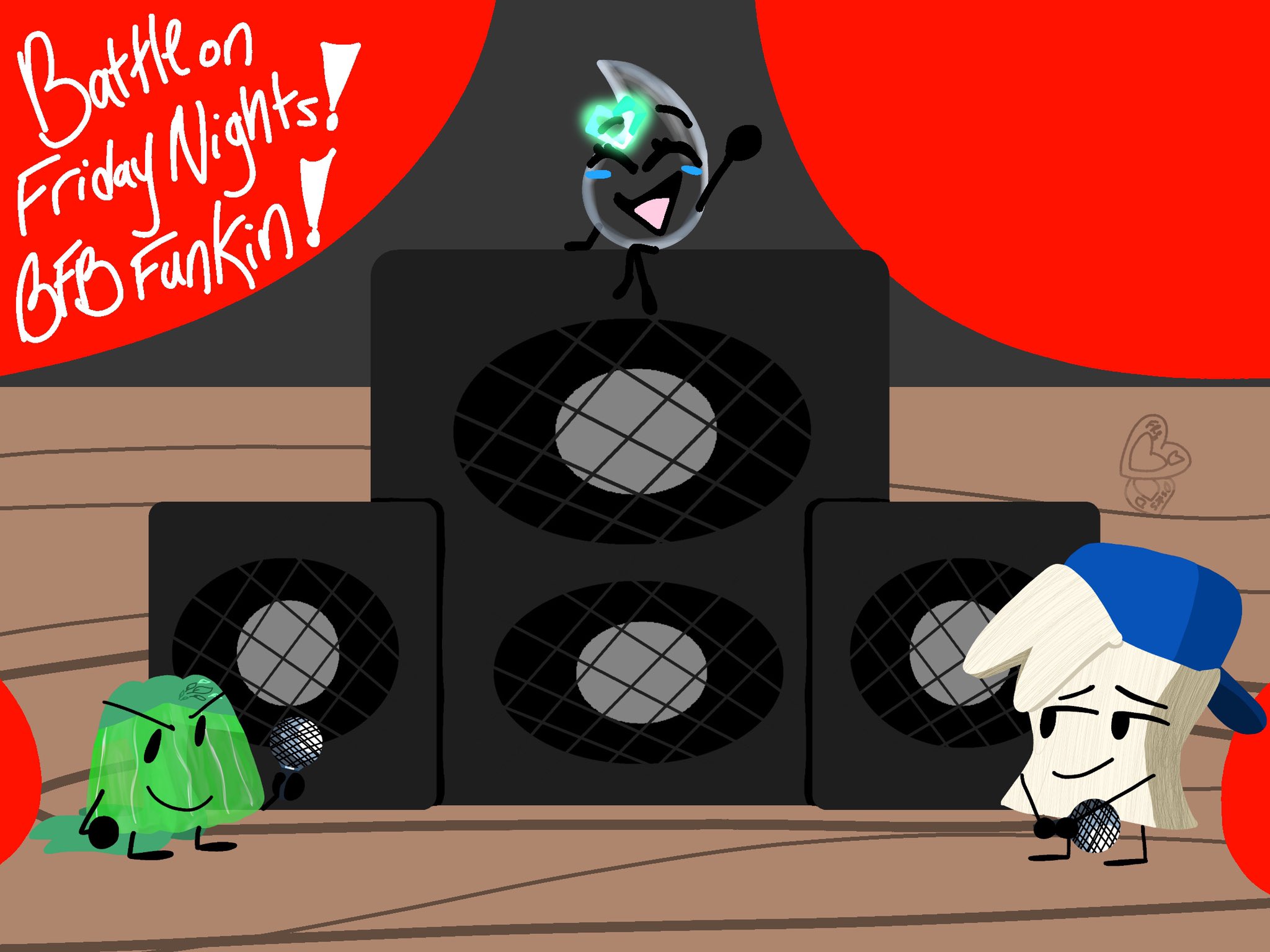 BFB FNF au I thought of Week 1: Gelatin by DsStarsCreates on DeviantArt