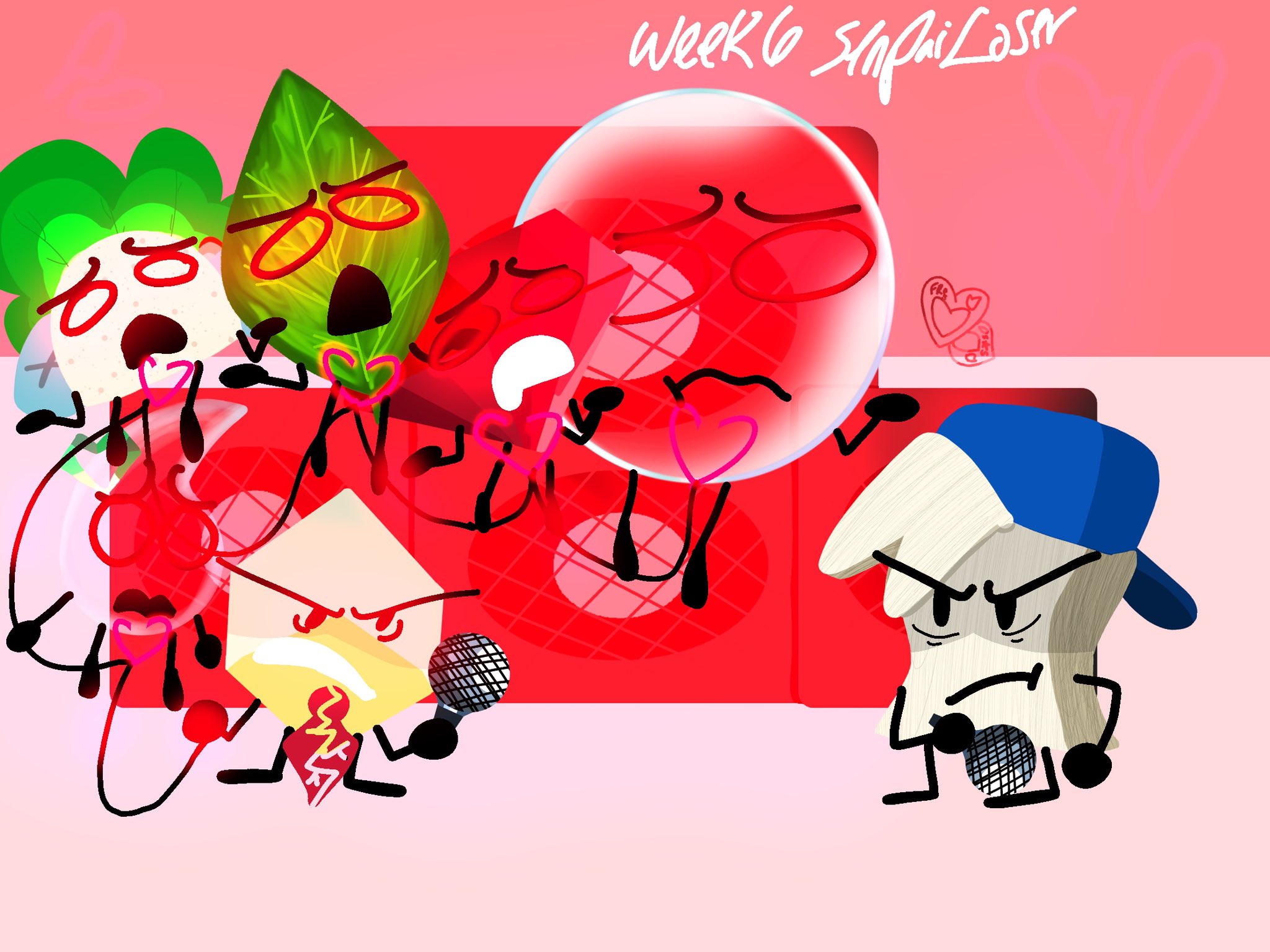 BFB FNF au I thought of Week 6: Loser 2 by DsStarsCreates on DeviantArt
