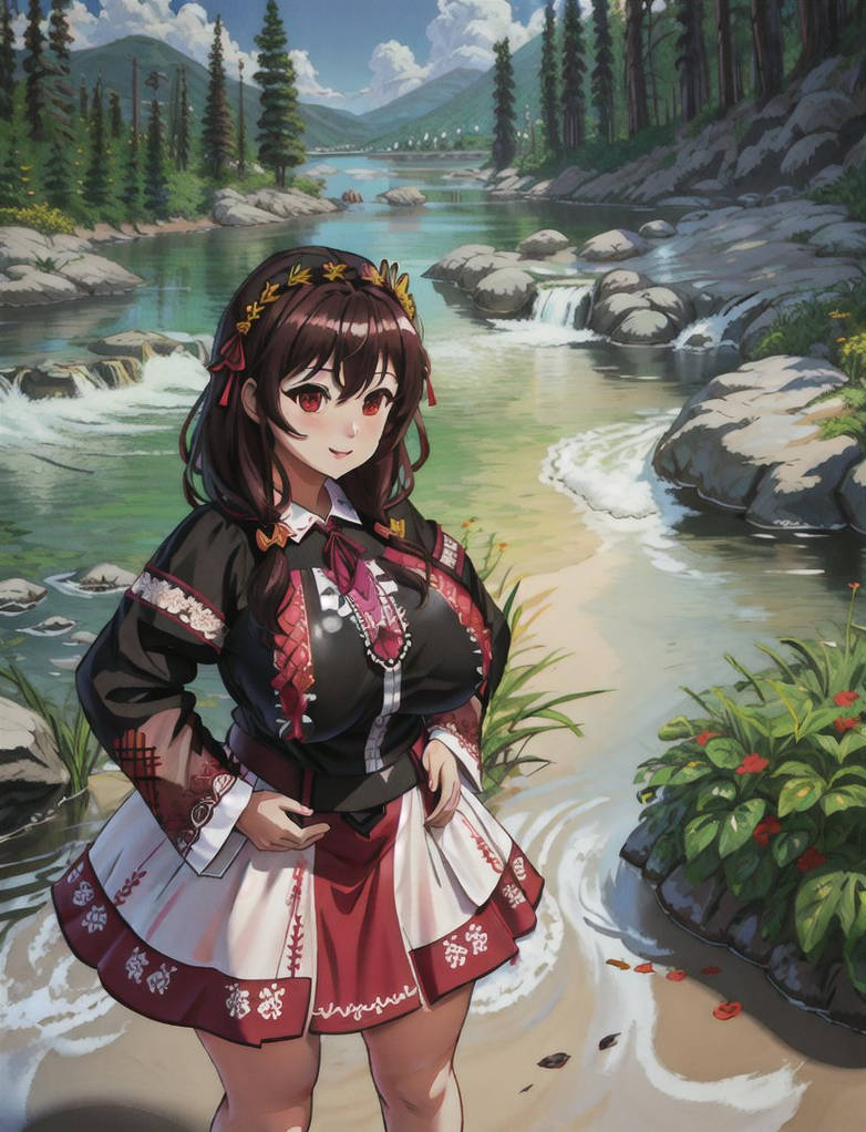 Yunyun in Ukrainian folk style of clothing (AI) by MaksGeneral on ...