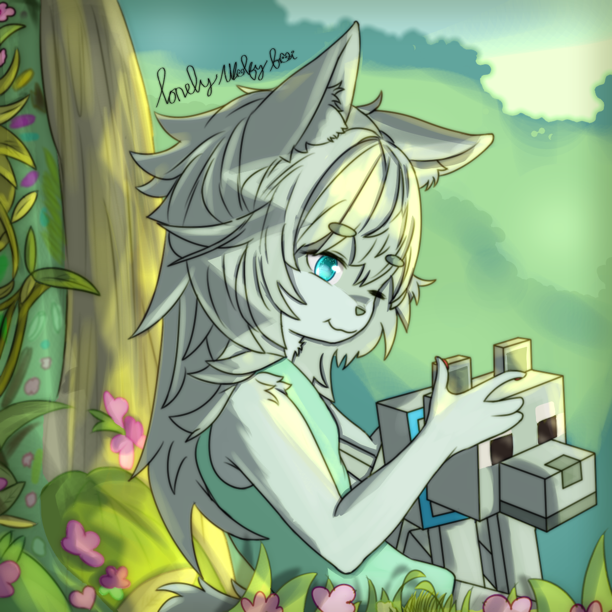 The Adventure of LonelyWolfyBoi and Minecraft Wolf by rvnhrt2404 on ...