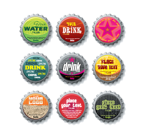 Bottle Caps Vector