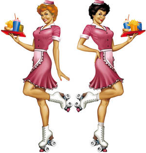 waitress pin up 50's