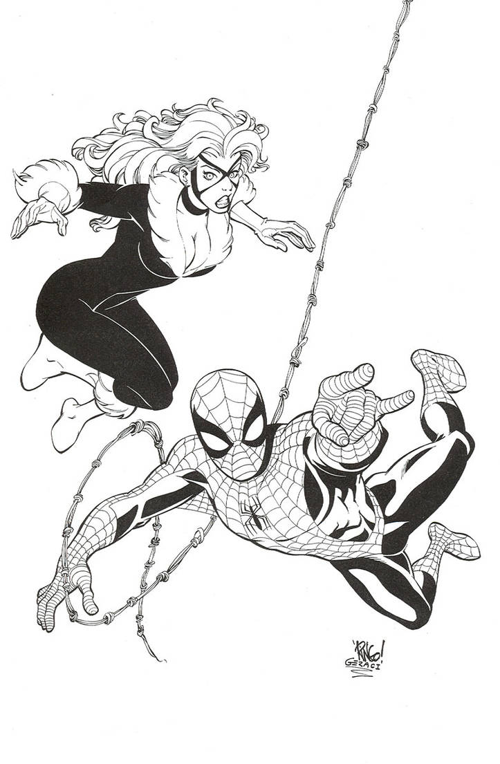 Spider-Man / Black Cat by DrewGeraci
