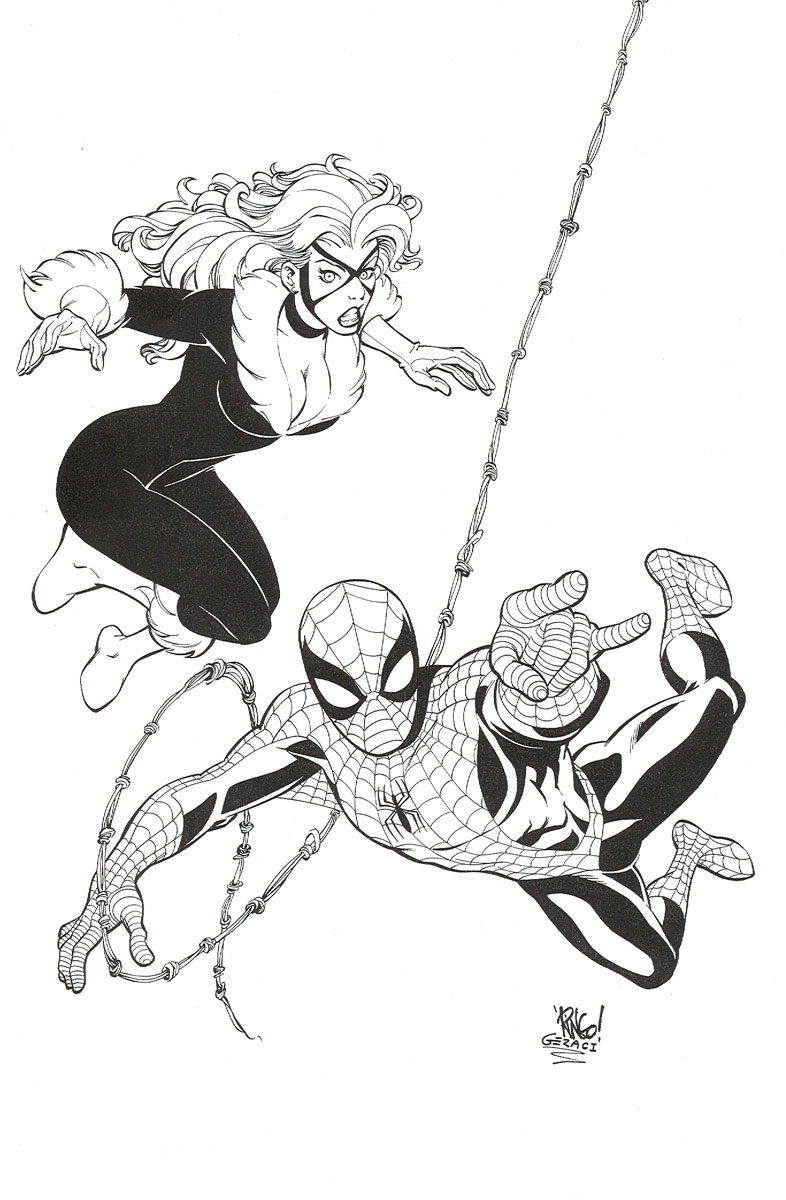 Spider-Man / Black Cat by DrewGeraci