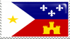 Flag of Acadiana / Cajun Stamp by AtroxGray