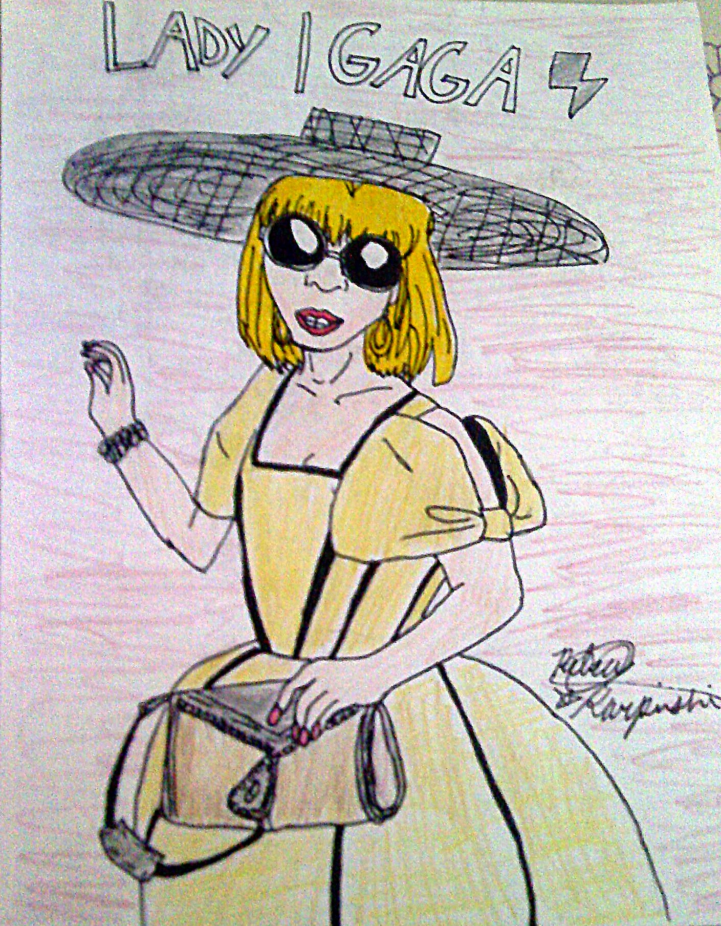 Lady Gaga Yellow Dress