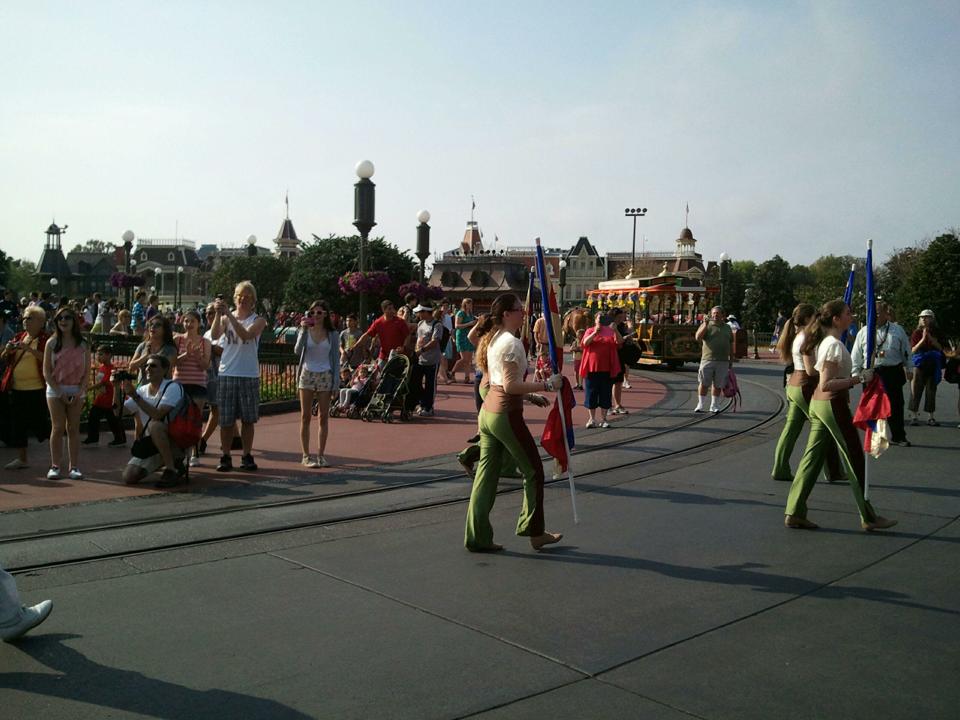 Marching Down Main Street USA in the Magic Kingdom