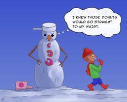 Snowmen and donuts