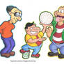 Scratchy, Plotz, and Ralph as the Ed Boys