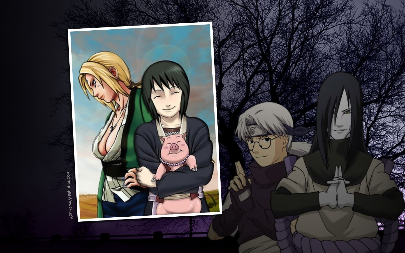 Kabuto and Orochimaru Vs Tsunade, Naruto, Jiraya, and Y/n!! The Strength Of The Kunoichi!!, The White Fang