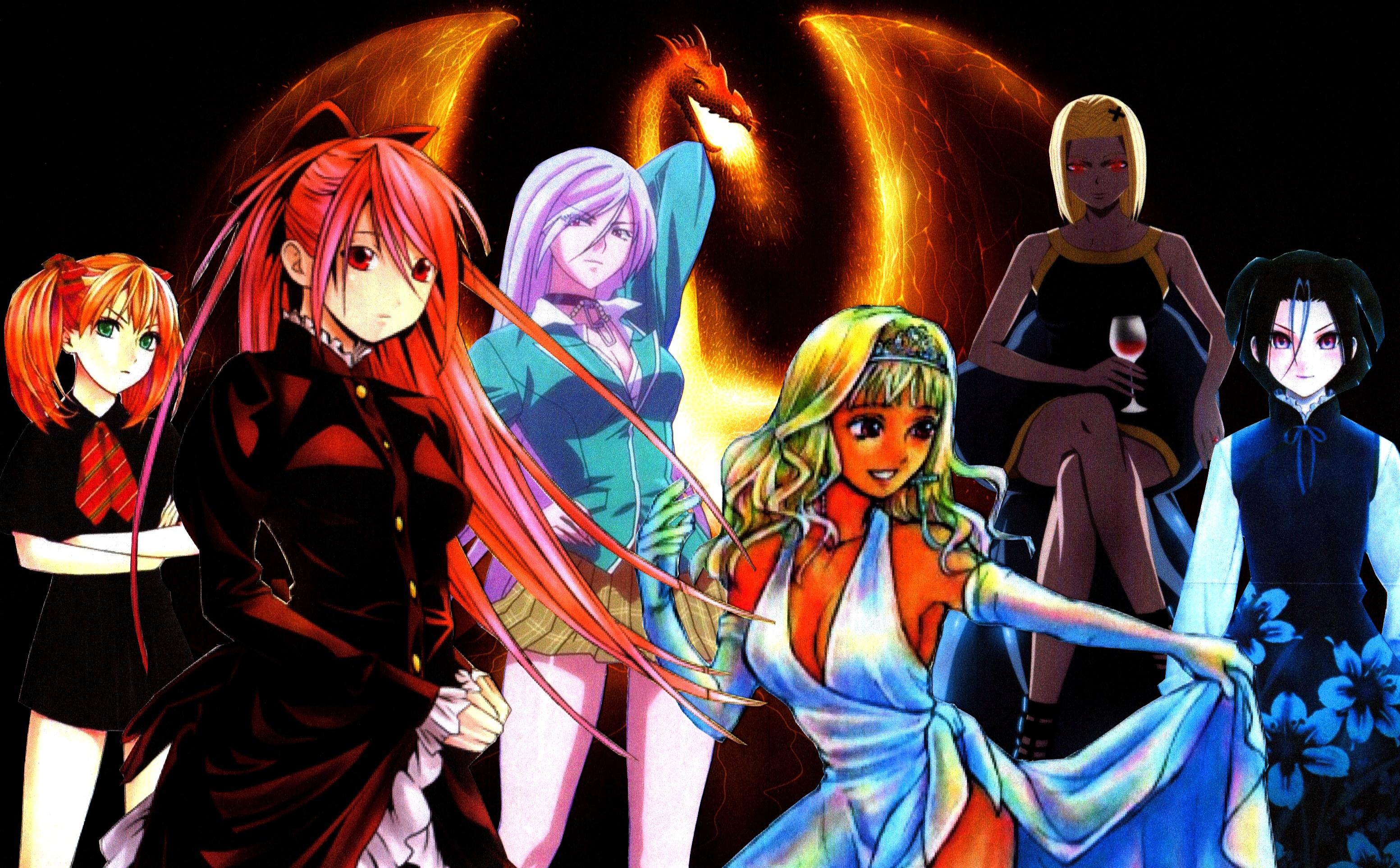 Vampiro Rosa Rosario+Vampire Vampiresses Wallpaper 3 by weissdrum on DeviantArt