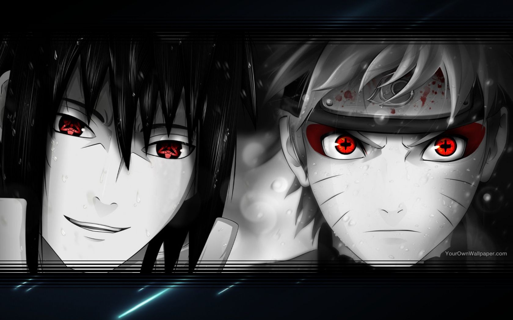 Dark Naruto vs Dark Sasuke Wallpaper by weissdrum on DeviantArt