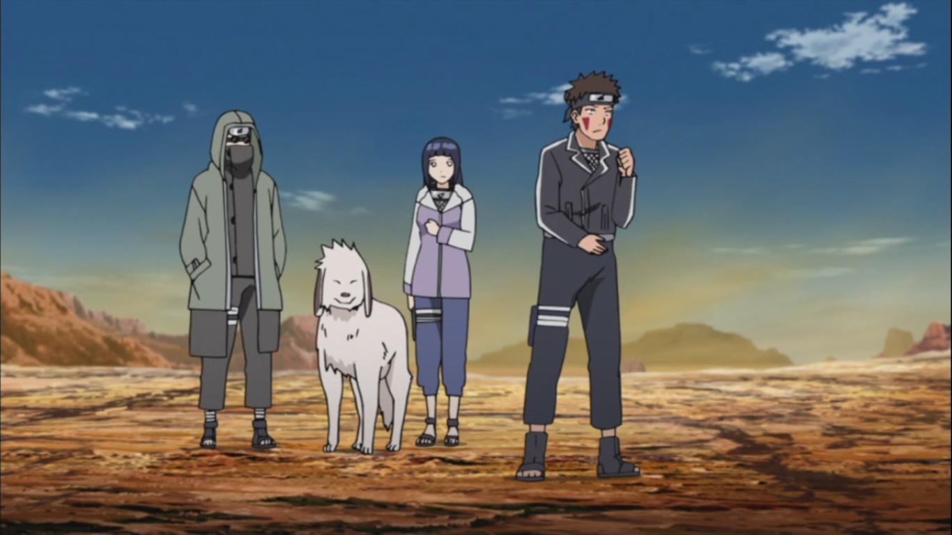 Kiba Shino Hinata Akamaru