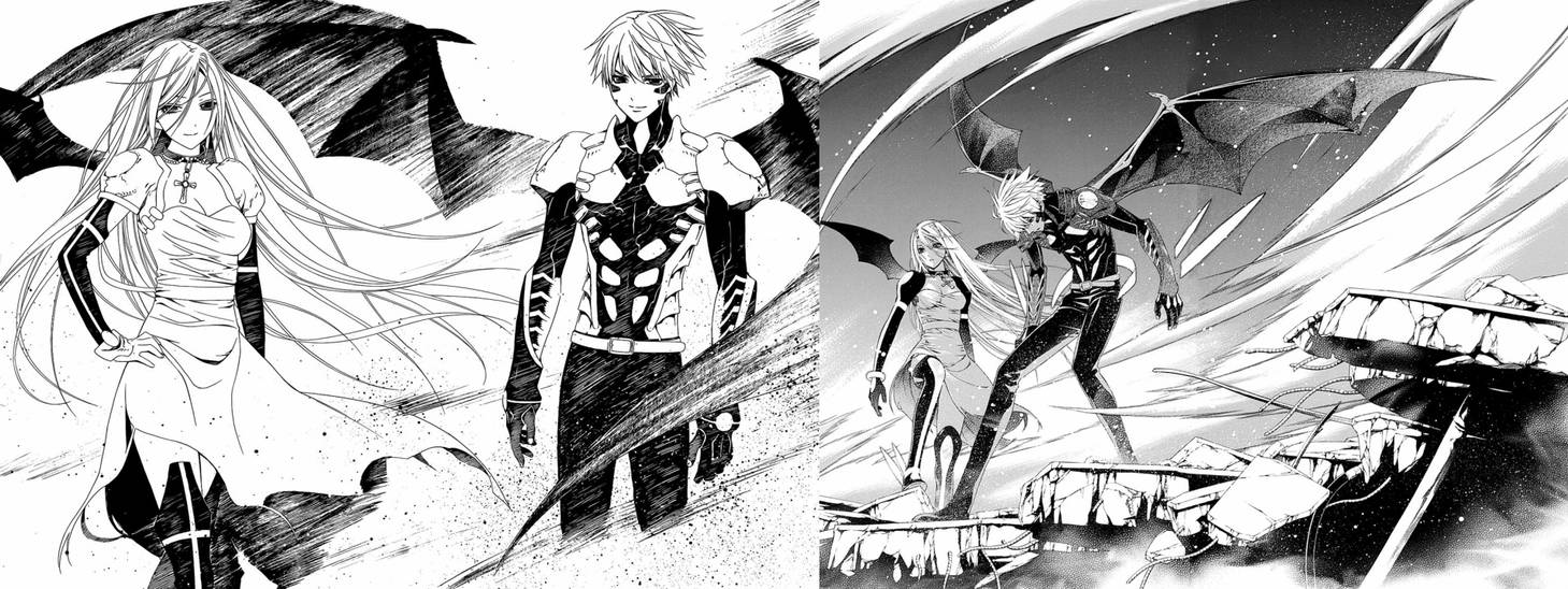 Tsukune and Moka Shinso Vampire Transformations by weissdrum on DeviantArt.