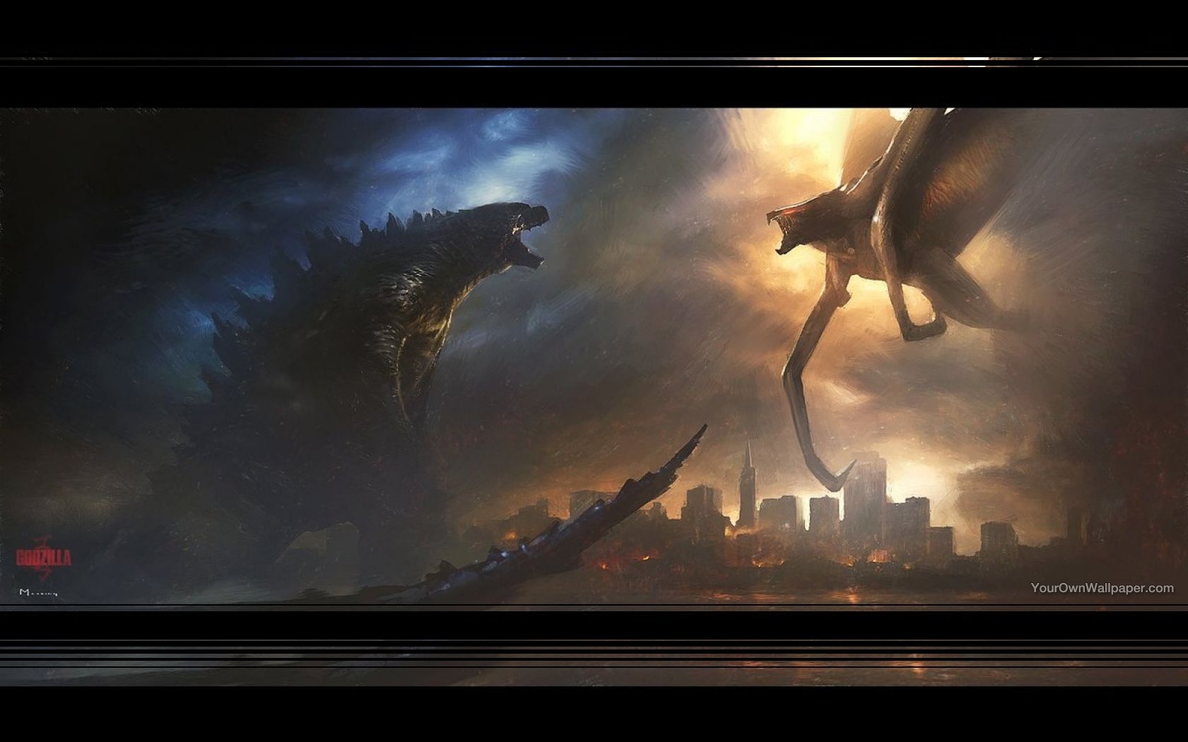 Muto Deviantart Godzilla vs Muto Wallpaper by weissdrum on DeviantArt