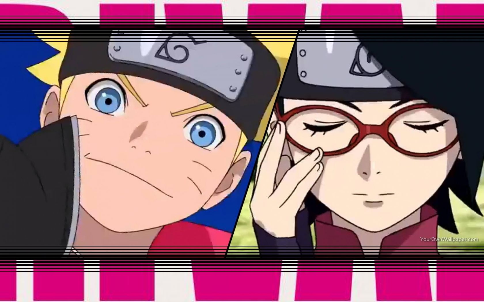 Boruto and Sarada RIVAL Wallpaper 2