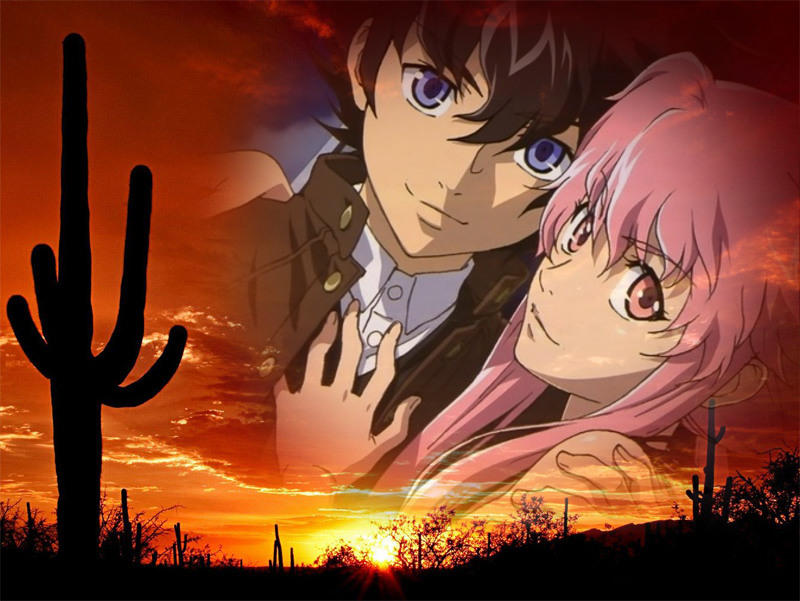 Yukiteru and Yuno Wallpaper 7 by weissdrum on DeviantArt