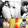 Kiyoshi and Hana Child and Adult Kissing