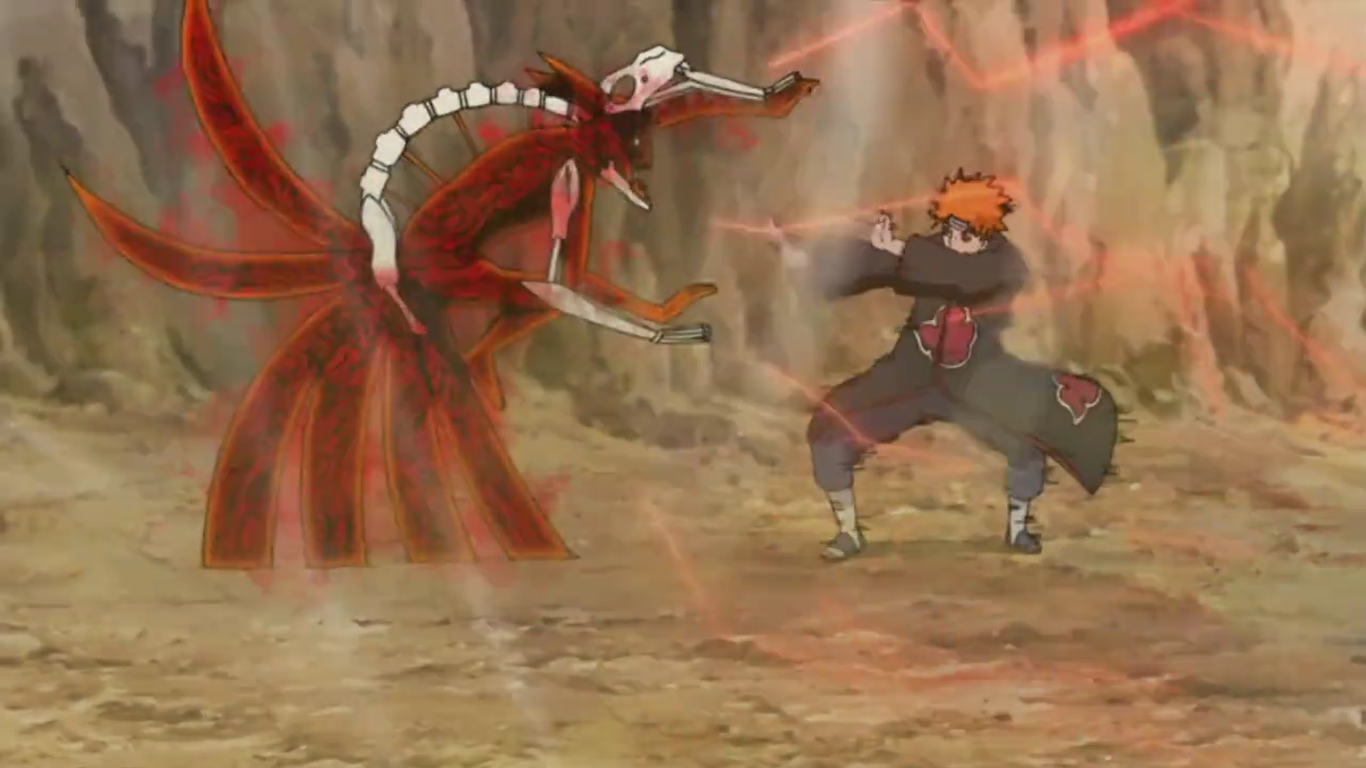 Naruto Nine Tails Vs Pain
