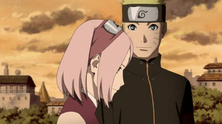 Naruto and Sakura Being Happy