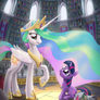 Princess Celestia and Filly Twilight