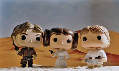 Han, Leia, and Luke