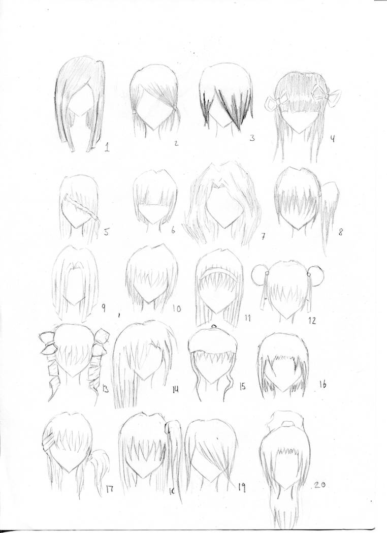 Прически для манекенов аниме