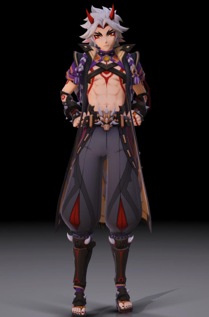 MMD - Genshin Impact - Arataki Itto by XQncy on DeviantArt