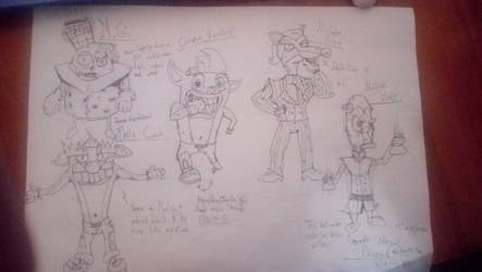 Crash Characters Drawings [Old Drawing]