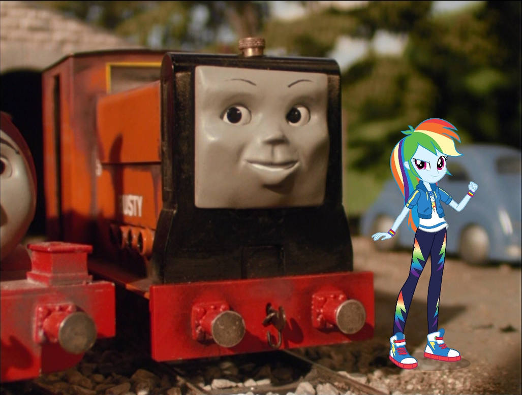 Rusty Meets Rainbow Dash by StoneKieran07 on DeviantArt