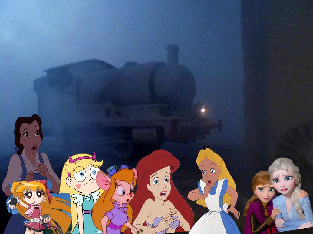 Crossover Girls seeing the ghost train by StoneKieran07 on DeviantArt