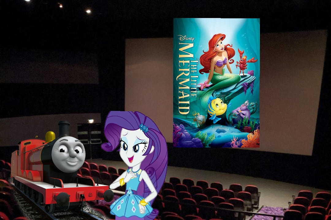 James Rarity James and Rarity watch The Little Mermaid by StoneKieran07 on DeviantArt