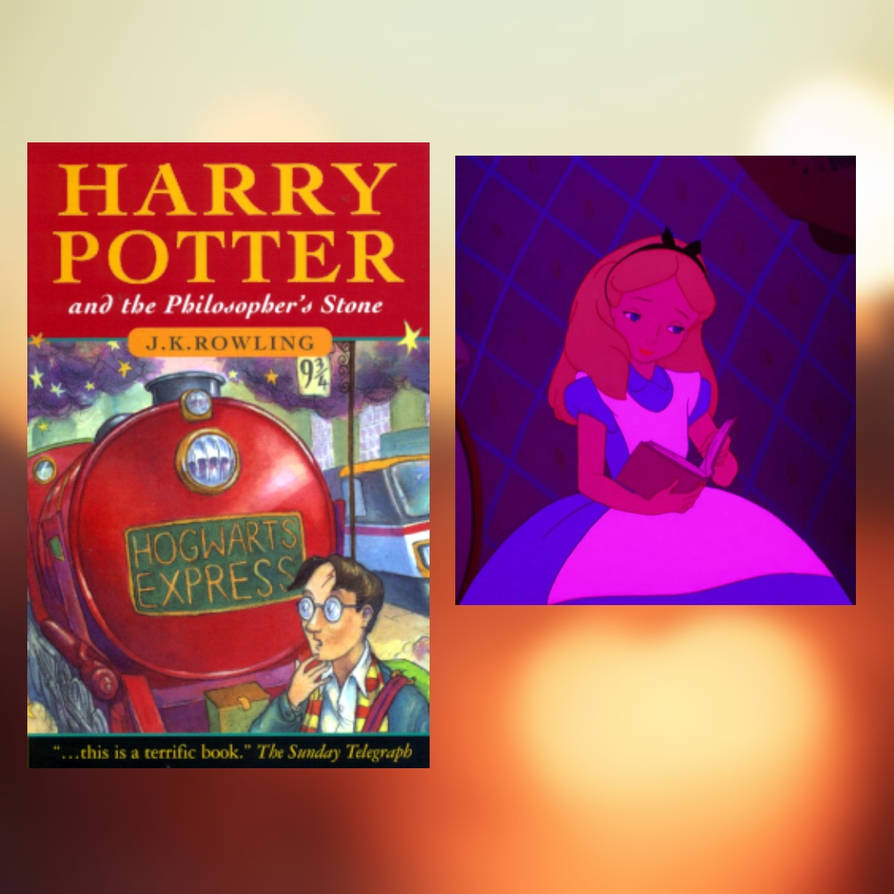 Alice reading Harry Potter by StoneKieran07 on DeviantArt