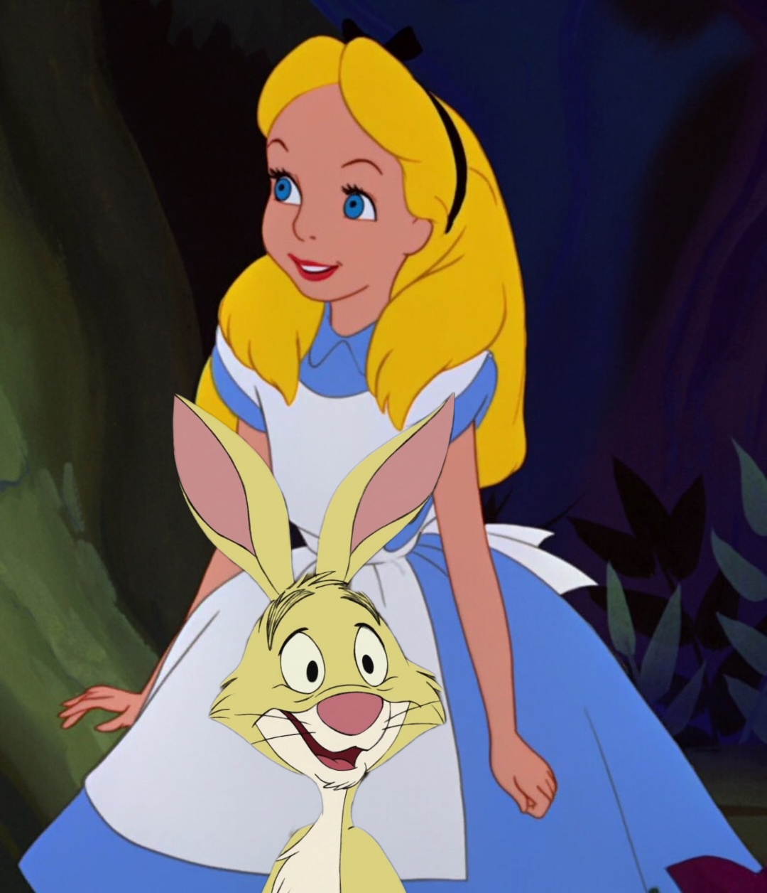 Alice Loving Rabbit Alice kisses Rabbit by StoneKieran07 on DeviantArt