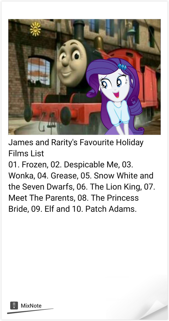 James Rarity James and Rarity's Favourite Holiday Films by StoneKieran07 on DeviantArt