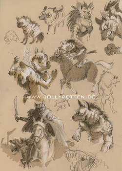 Gnoll Sketches