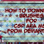 [VIDEO TUTORIAL] How to Download Brushes for CSP