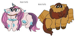 Headcanons - Royal and maned fluffies by Scarlet