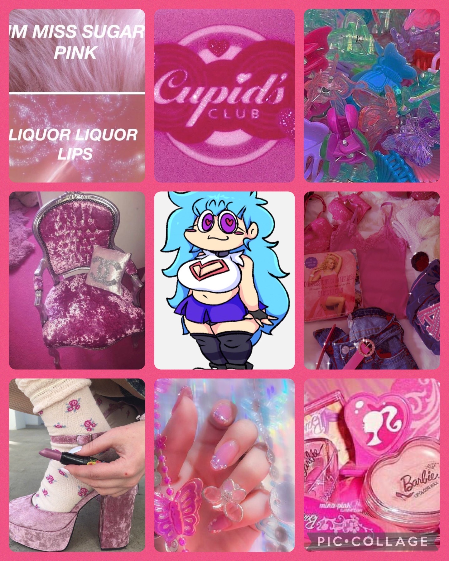 McBling Y2K Aesthetic Moodboard