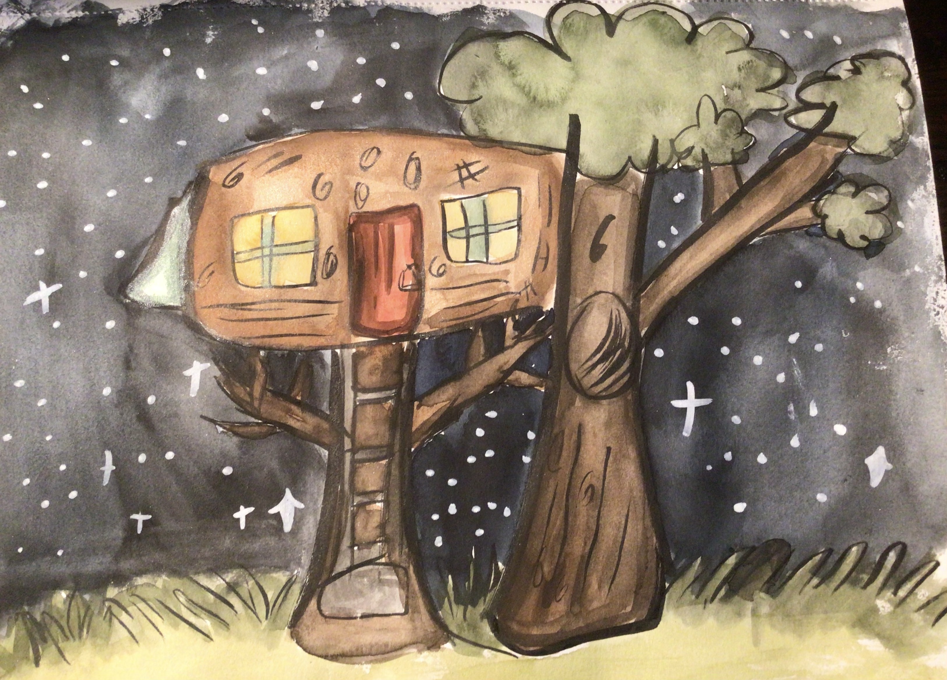 Trailer treehouse