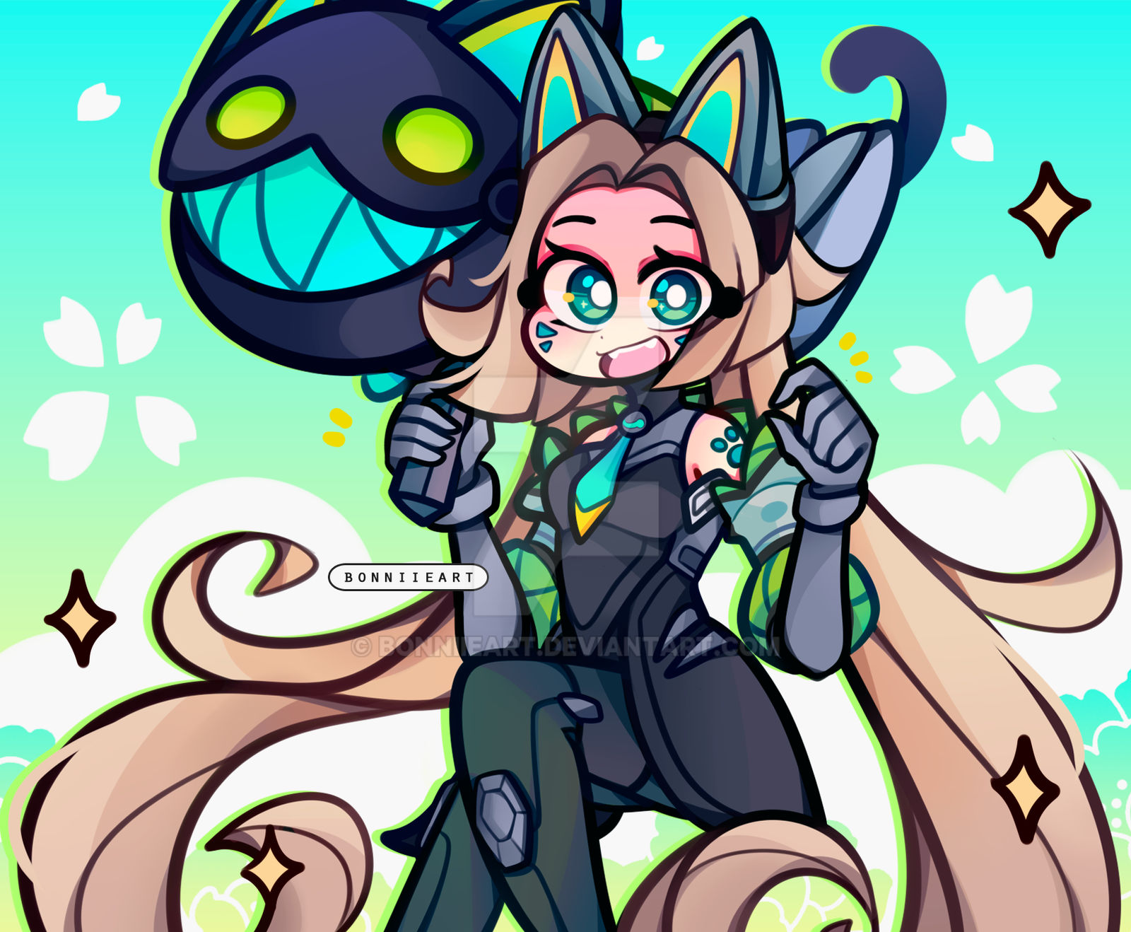 Jinx Cat Computer Battle Cat Jinx by BonniieArt on DeviantArt