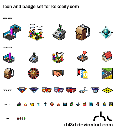 Pixel Icons for Kekocity