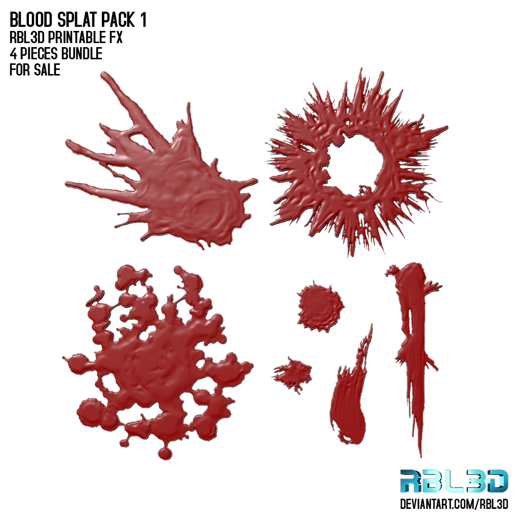 Blood Effects Splat Pack 1 by rbl3d on DeviantArt