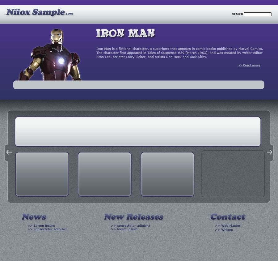 Iron Man Sample Layout Iron Man Layout Sample by Niiox on DeviantArt