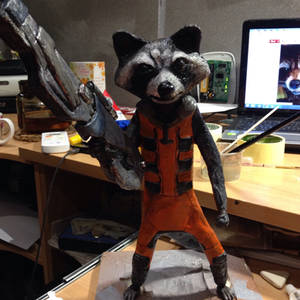 Paper Mache Rocket Racoon